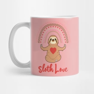 Sloth Love Heart Spirit Animal I Love Sloths Mug